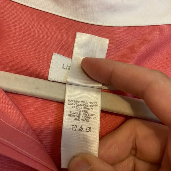 Liz Claiborne Woman - Non-Iron - Long Sleeve Button Down - 18W - Rose Pink - Picture 5 of 6